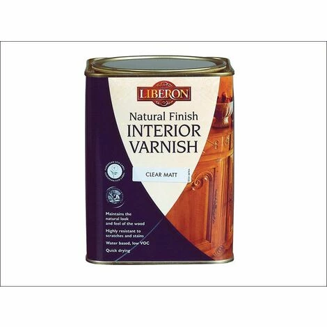 LIBERON Natural Finish Interior Varnish Clear Matt 1 litre LIBELNFIVCM ZZ LIBERON Natural Finish Interior Varnish Clear Matt 1 Litre LIBELNFIVCM ZZ -LIBERON STORE 14460718 1