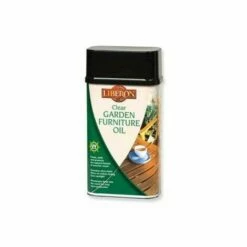 Liberon 1L Clear Garden Furniture Oil Outdoor Wood Treatment