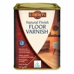 LIBERON Natural Finish Floor Varnish Clear Satin 1 Litre LIBVWNCS1L